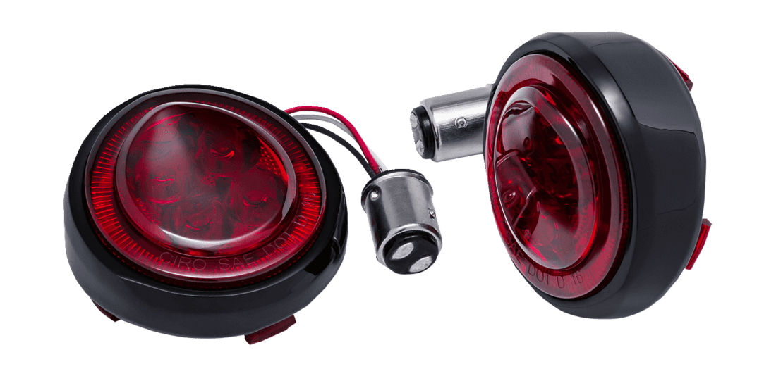 CIRO 2040-2860 Turn Signal Insert - Red LED - Red Lens - Black