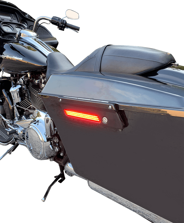 CUSTOM DYNAMICS 2040-2863 Latch Light - Saddlebag - Red - Black — image 3 of 3