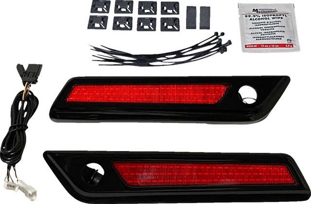 CUSTOM DYNAMICS 2040-2863 Latch Light - Saddlebag - Red - Black — image 2 of 3