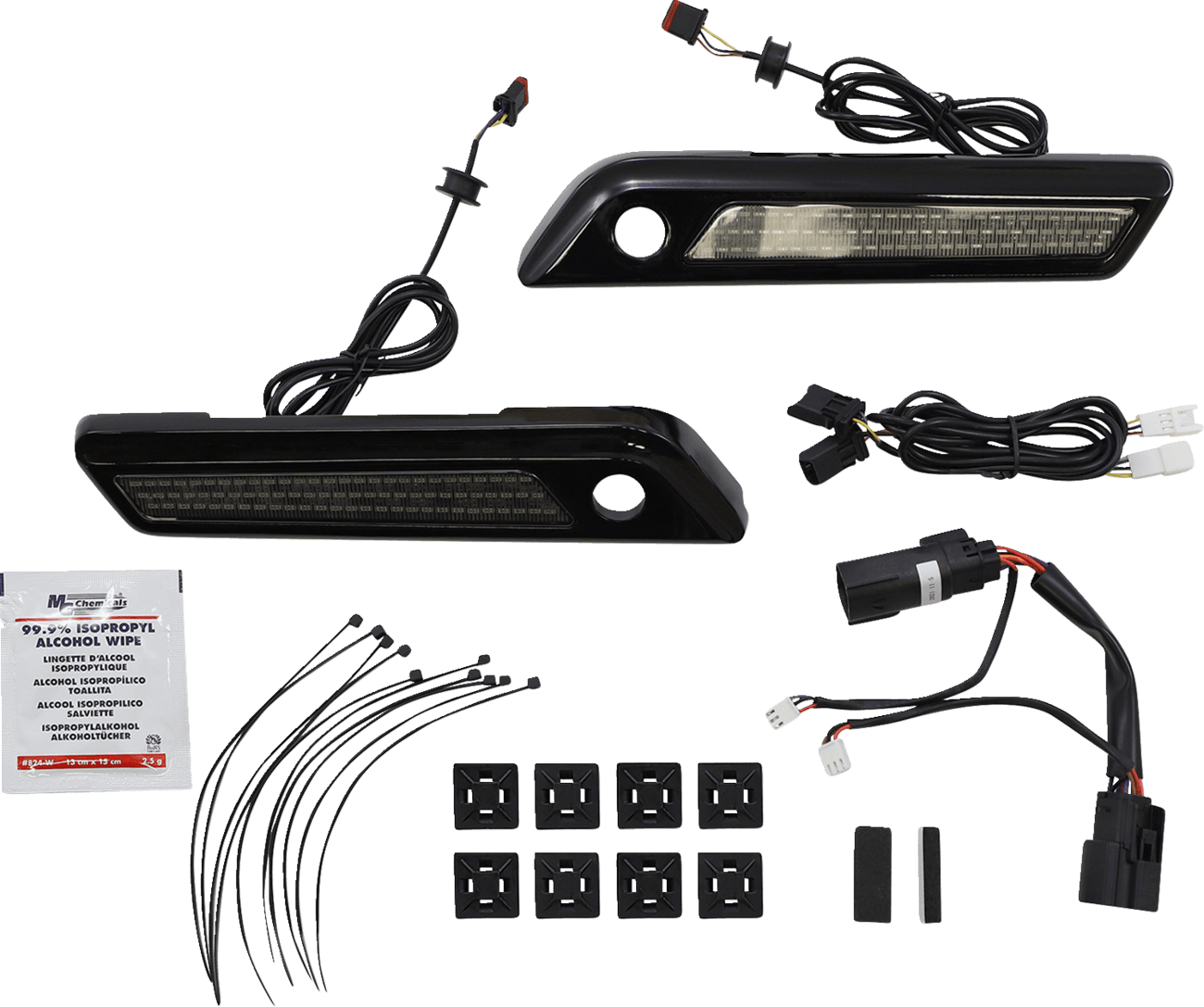 CUSTOM DYNAMICS 2040-2865 Latch Light - Saddlebag - Smoke - Black