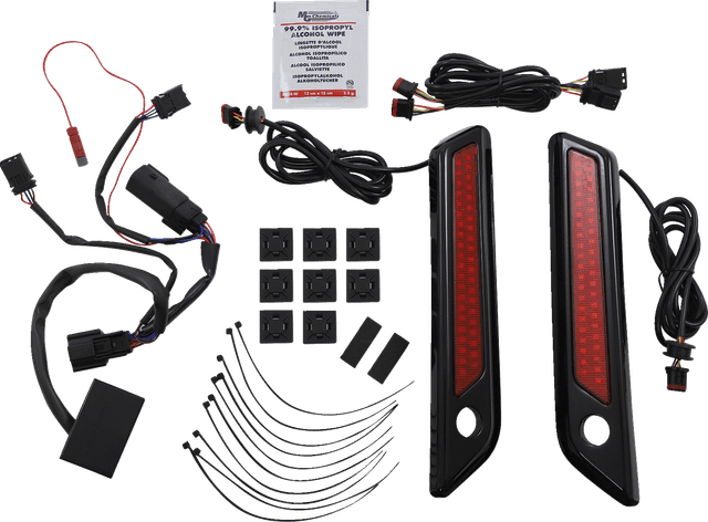 CUSTOM DYNAMICS 2040-2867 Latch Light - Saddlebag - Dual Color - Red - Black — image 1 of 2