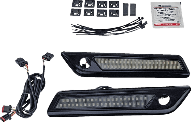CUSTOM DYNAMICS 2040-2869 Latch Light - Saddlebag - Dual Color - Smoke - Black — image 1 of 2