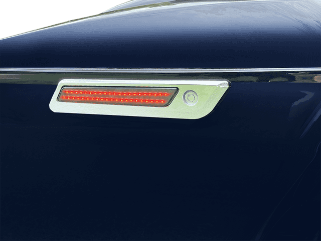 CUSTOM DYNAMICS 2040-2870 Latch Light - Saddlebag - Dual Color - Smoke - Chrome — image 3 of 4