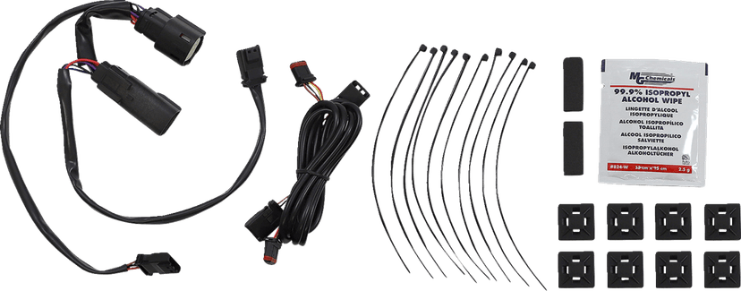 CUSTOM DYNAMICS 2040-2874 Latch Light - Saddlebag - Dual Color - Smoke - Chrome — image 2 of 2