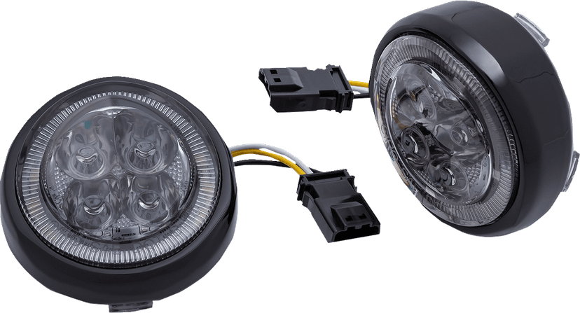 CIRO 2040-2910 Turn Signal Insert - Front - Black/Smoke