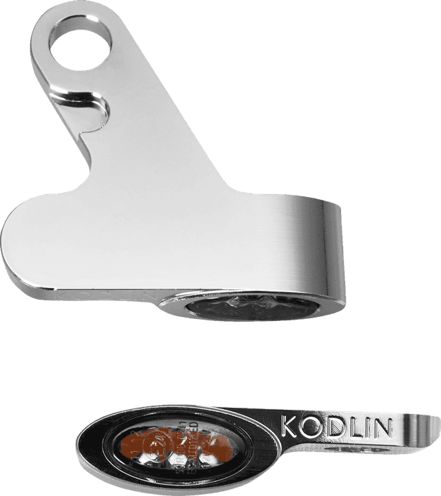 KODLIN USA 2040-2917 LED 2-1 Front Turn Signal w/ Running Light - Chrome — image 1 of 3
