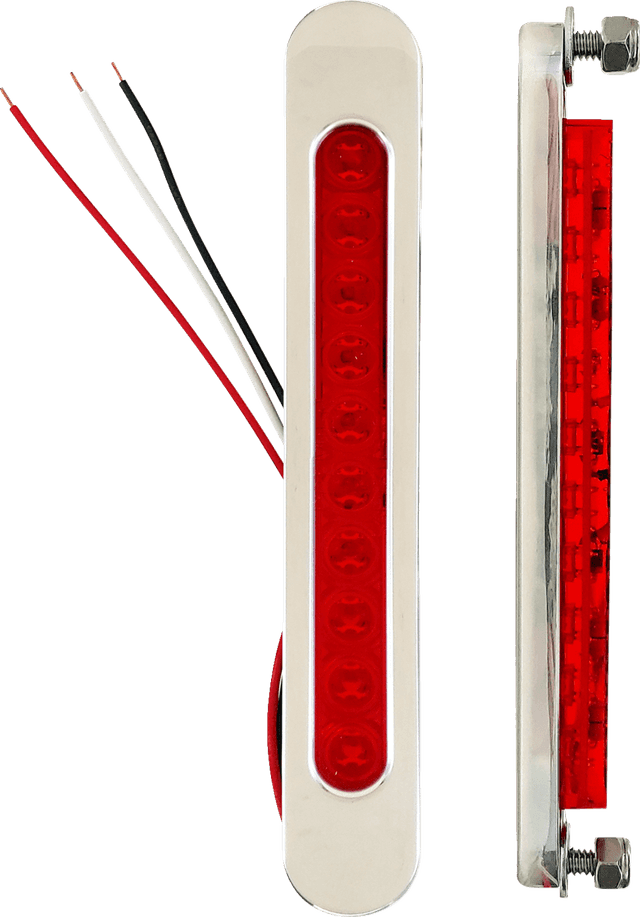 ACCUTRONIX 2040-3025 Bag Light - Red Lens - Chrome
