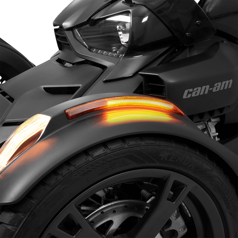 SHOW CHROME 2040-3051 LED Light Front Fender - Amber Lens - '19-'26 Ryker/Spyder — image 2 of 6