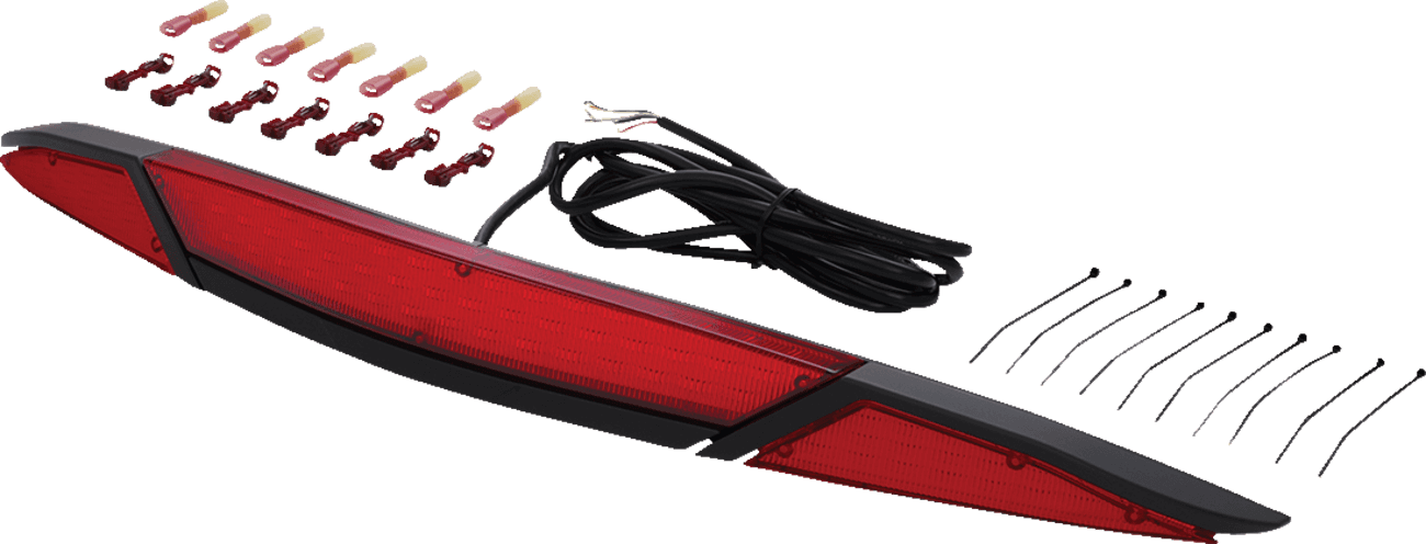 SHOW CHROME 2040-3155 LED Trunk Light - Red Lens - Black - GL1800