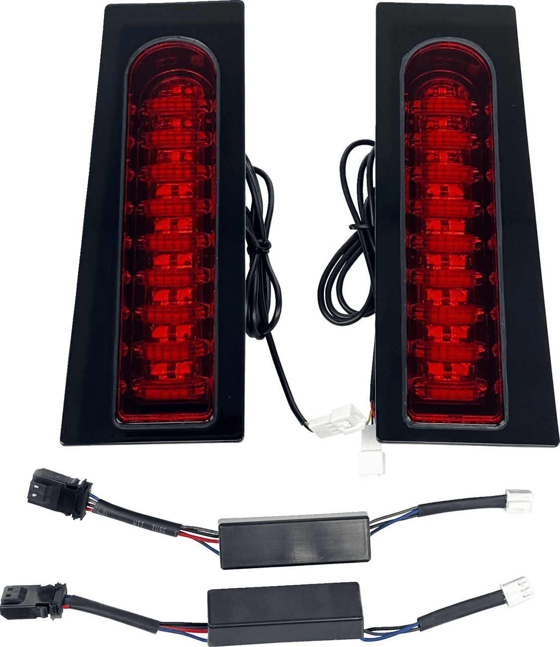 CUSTOM DYNAMICS 2040-3180 ProBEAM® Auxiliary Fillerz® - Run/Brake/Turn - Red Lens - Gloss Black