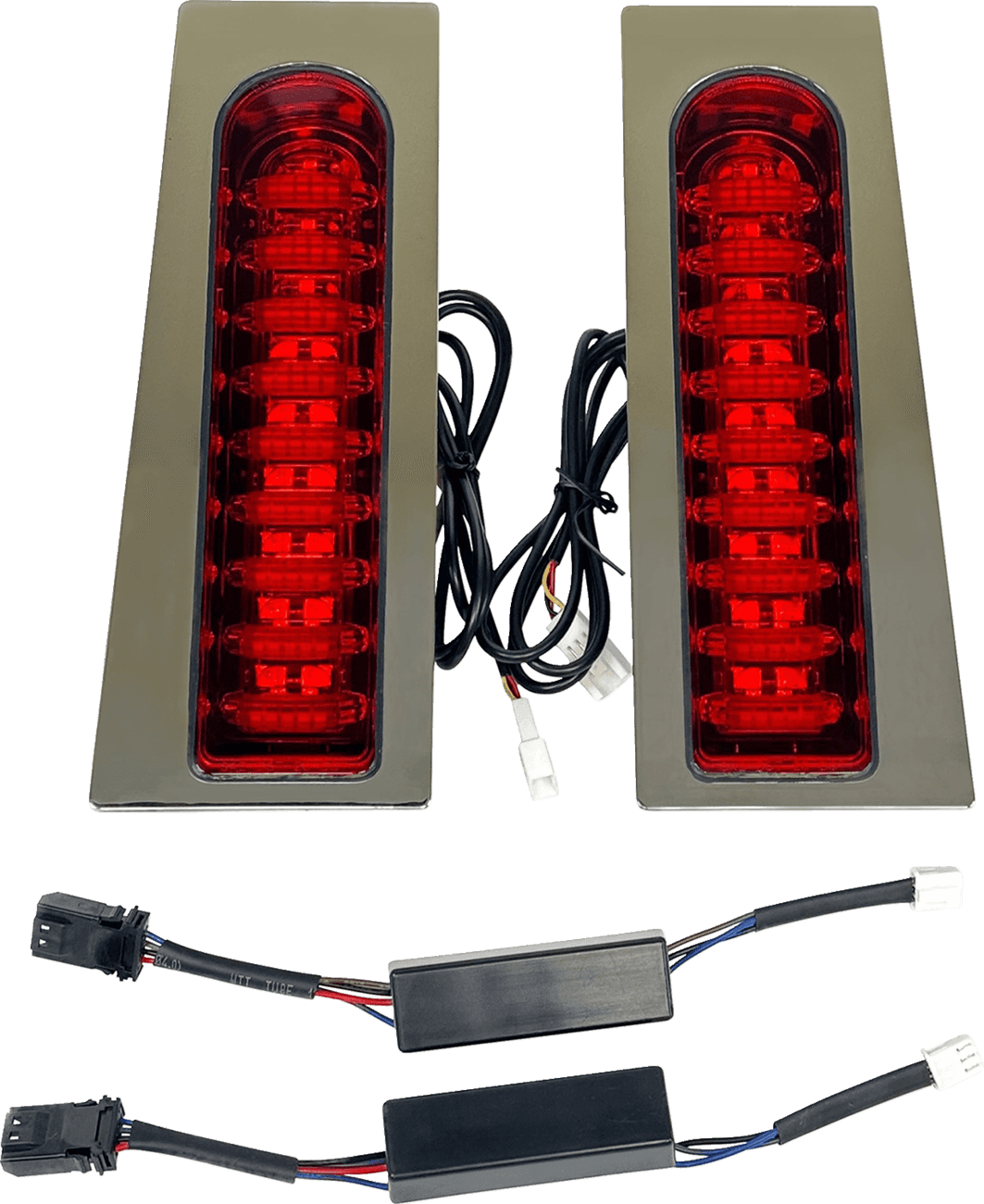 CUSTOM DYNAMICS 2040-3181 ProBEAM® Auxiliary Fillerz® - Run/Brake/Turn - Red Lens - Chrome