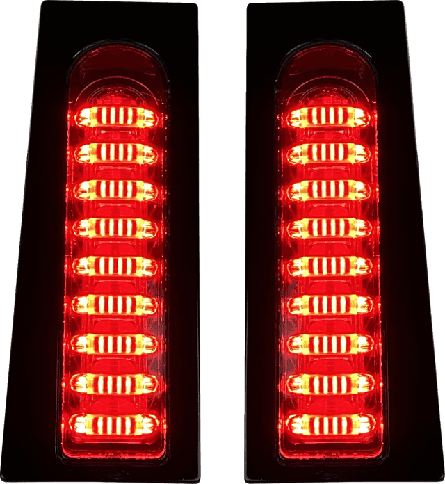 CUSTOM DYNAMICS 2040-3182 ProBEAM® Auxiliary Fillerz® - Run/Brake/Turn - Smoke Lens - Gloss Black — image 1 of 2
