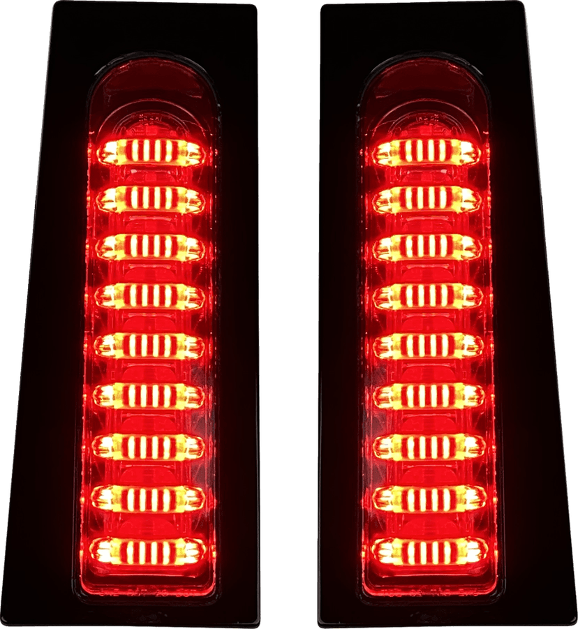 CUSTOM DYNAMICS 2040-3182 ProBEAM® Auxiliary Fillerz® - Run/Brake/Turn - Smoke Lens - Gloss Black — image 1 of 2