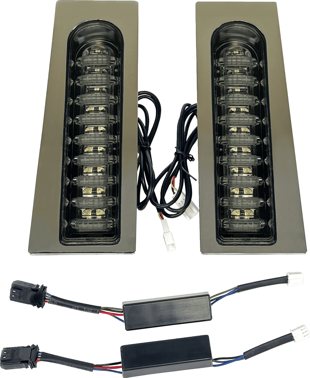 CUSTOM DYNAMICS 2040-3183 ProBEAM® Auxiliary Fillerz® - Run/Brake/Turn - Smoke Lens - Chrome