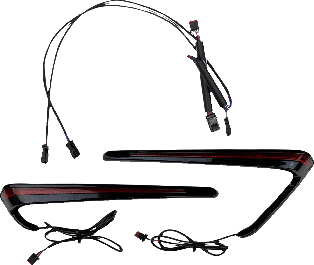 CUSTOM DYNAMICS 2040-3197 Saddlebag Lights - LED - Red Lens