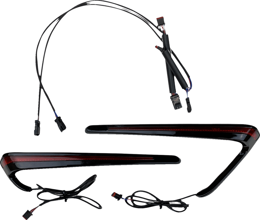 CUSTOM DYNAMICS 2040-3197 Saddlebag Lights - LED - Red Lens — image 1 of 6