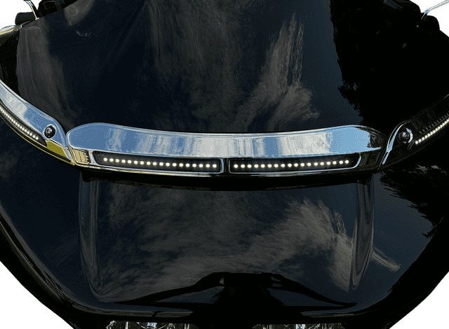 CUSTOM DYNAMICS 2040-3231 LED Windshield Trim - Chrome — image 2 of 3