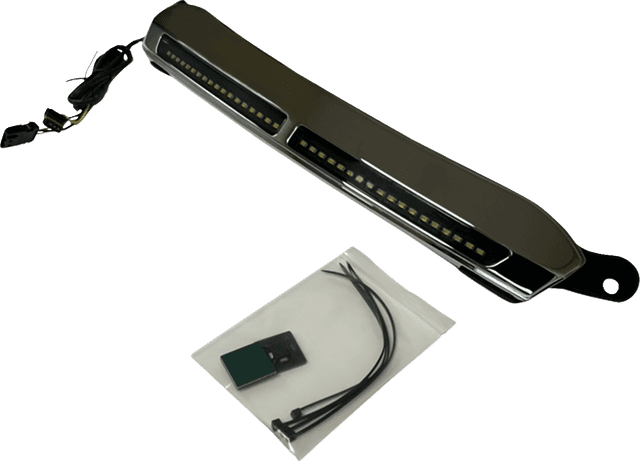 CUSTOM DYNAMICS 2040-3231 LED Windshield Trim - Chrome — image 1 of 3