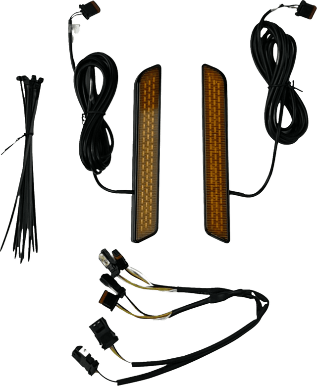 CUSTOM DYNAMICS 2040-3241 LED Fork Reflector - Amber Lens — image 1 of 2