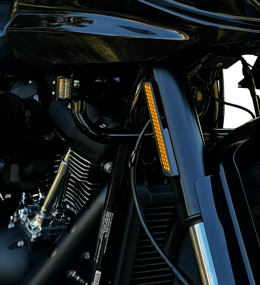 CUSTOM DYNAMICS 2040-3241 LED Fork Reflector - Amber Lens — image 2 of 2