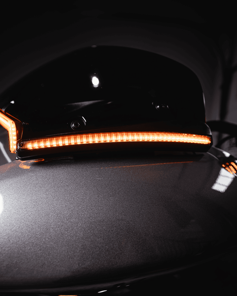 CUSTOM DYNAMICS 2040-3308 Windshield Trim - LED - Turn Signal - Black - Smoke Lens — image 4 of 5