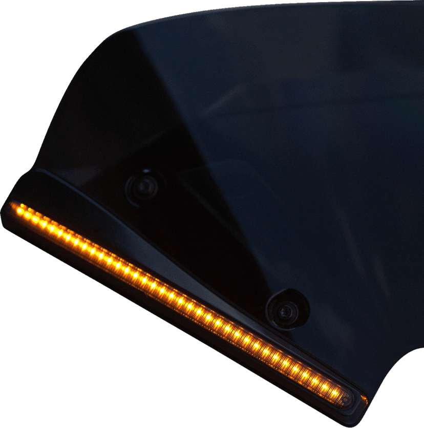 CUSTOM DYNAMICS 2040-3308 Windshield Trim - LED - Turn Signal - Black - Smoke Lens — image 3 of 5