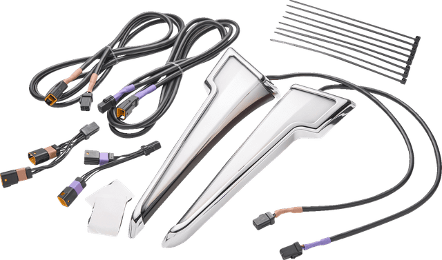CIRO 2040-3431 Quill™ Fairing Light - w/Turn Signal - Chrome - FLHX — image 1 of 4