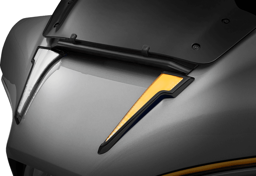 CIRO 2040-3432 Quill™ Fairing Light - w/Turn Signal - Black - FLHX — image 2 of 2