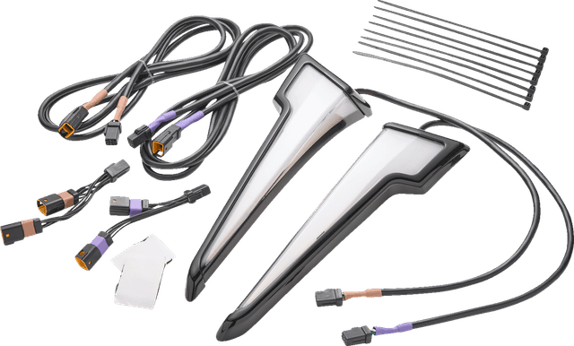 CIRO 2040-3432 Quill™ Fairing Light - w/Turn Signal - Black - FLHX — image 1 of 2