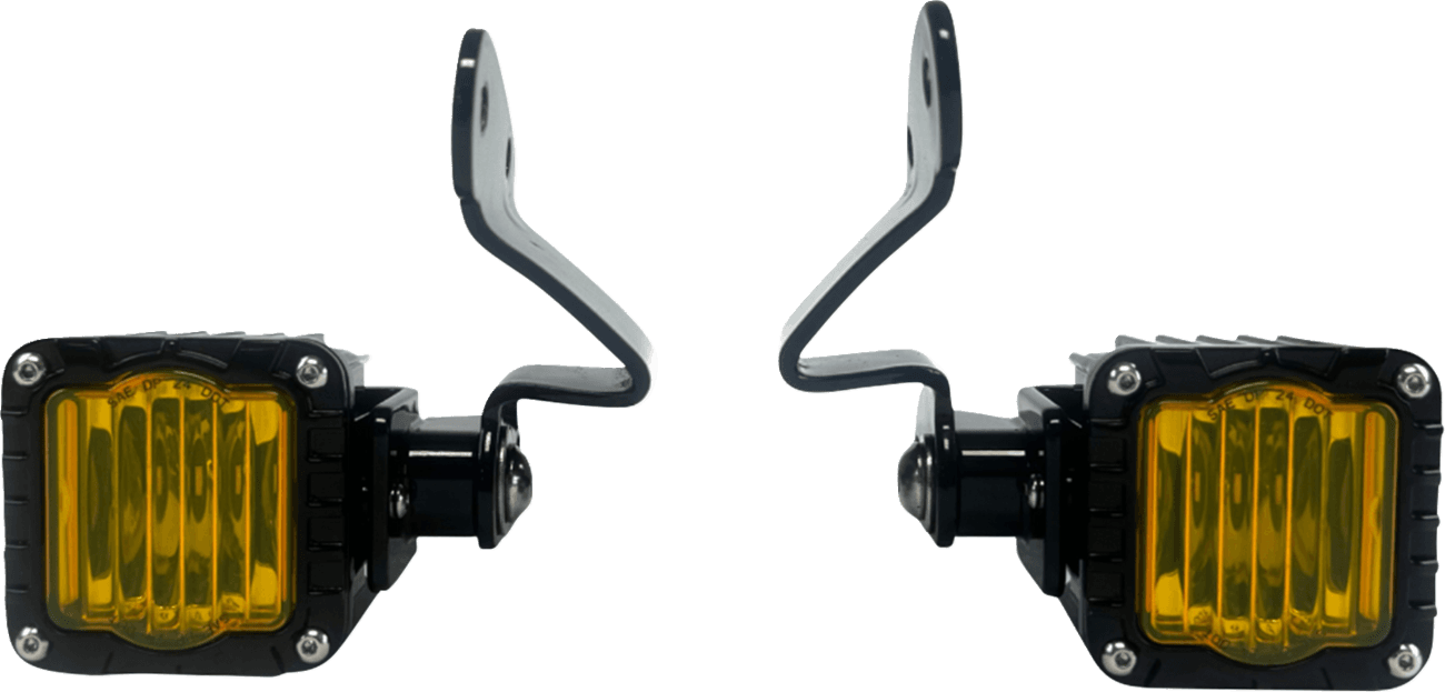 CUSTOM DYNAMICS 2040-3442 Front Turn Signals - Shark Demo® - LED - Yellow