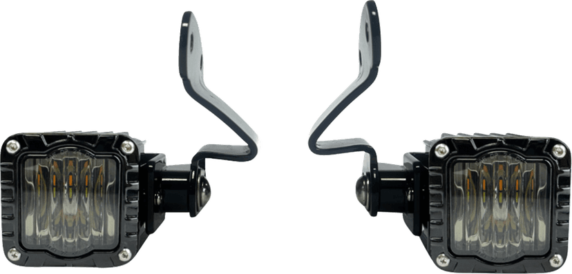 CUSTOM DYNAMICS 2040-3443 Front Turn Signals - Shark Demon® - LED - Amber/White - Smoke