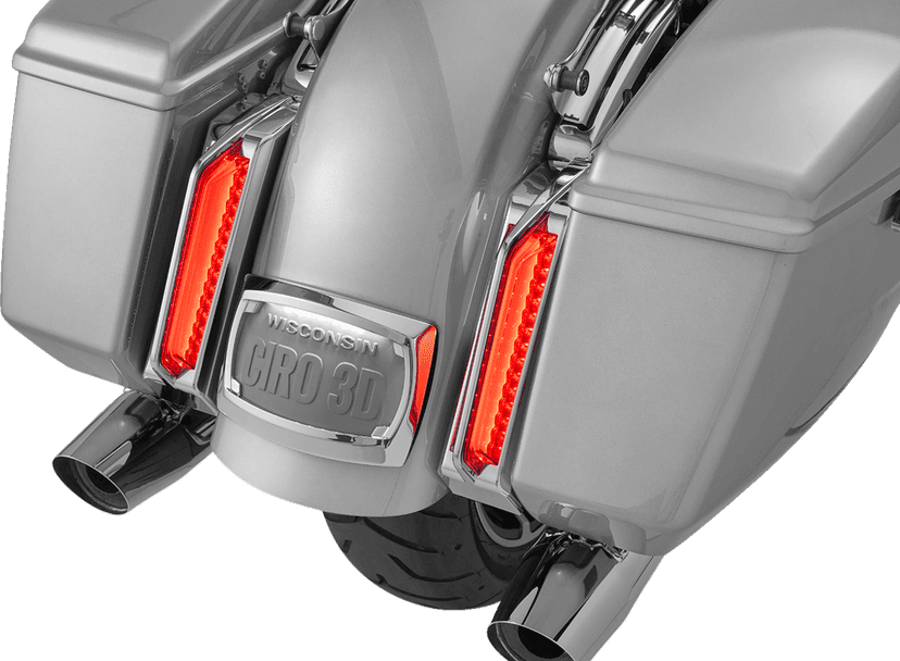 CIRO 2040-3481 Filler Panel Tail Lights - Smoke Lens - Chrome — image 2 of 4