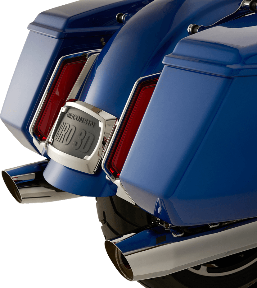 CIRO 2040-3483 Filler Panel Tail Lights - Red Lens - Chrome — image 5 of 5