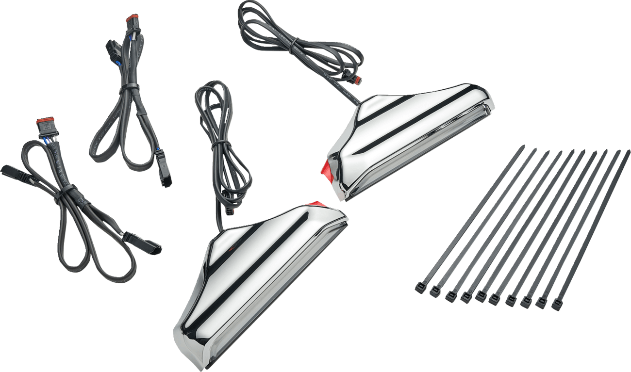 CIRO 2040-3498 Fork Lights - Chrome - '14-'25 Harley-Davidson®