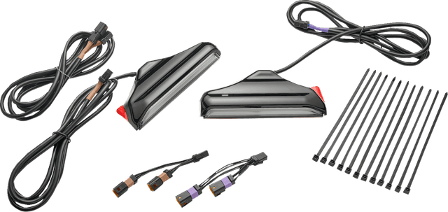 CIRO 2040-3501 Fork Lights with Lightstrike Compatibility - Black - '24-'25 FLHX/FLHXU/FLTRX — image 1 of 2
