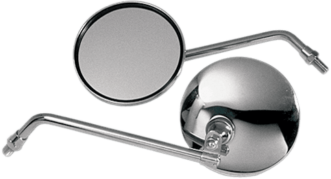 EMGO 2042410 Mirror - CB-Style - Side View - Round - Chrome