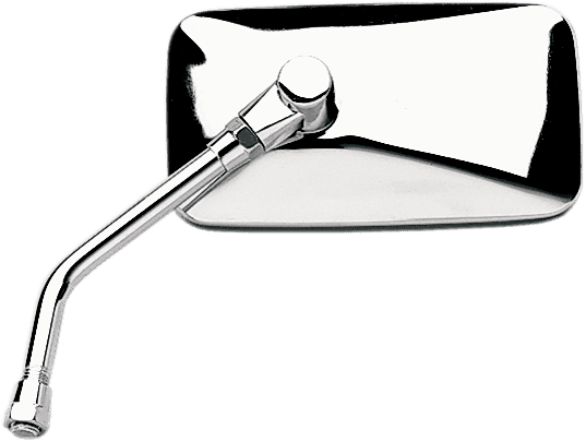 EMGO 20-42444 Mirror - Cruiser - Side View - Rectangle - Chrome - Left/Right - Each