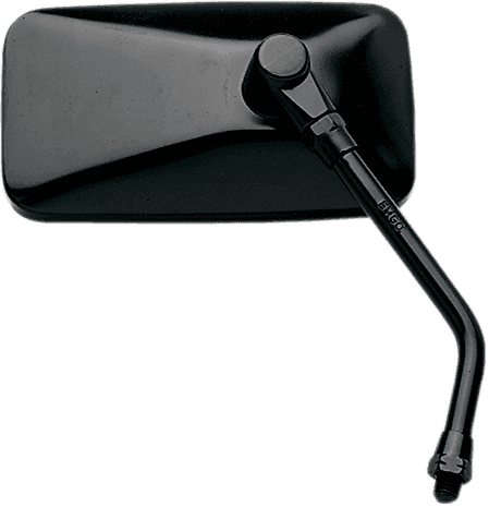 EMGO 20-42447 Mirror - Cruiser - Side View - Rectangle - Black - Right - Each
