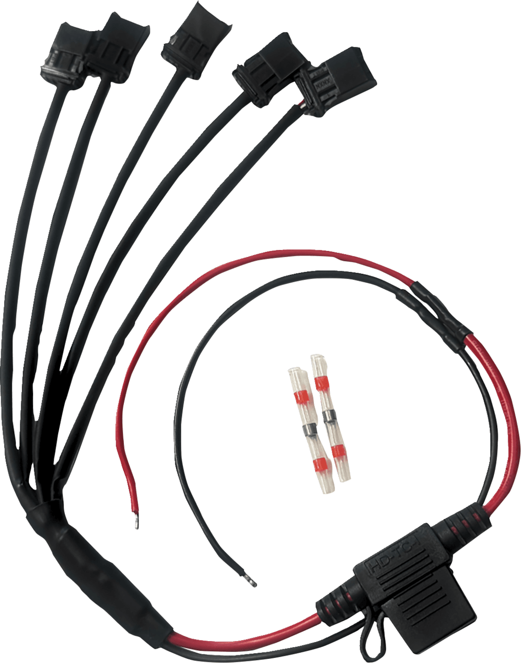 CUSTOM DYNAMICS 2050-0593 Shark Demon® Fog Light Wire Harness - Multi-Light 5-to-1