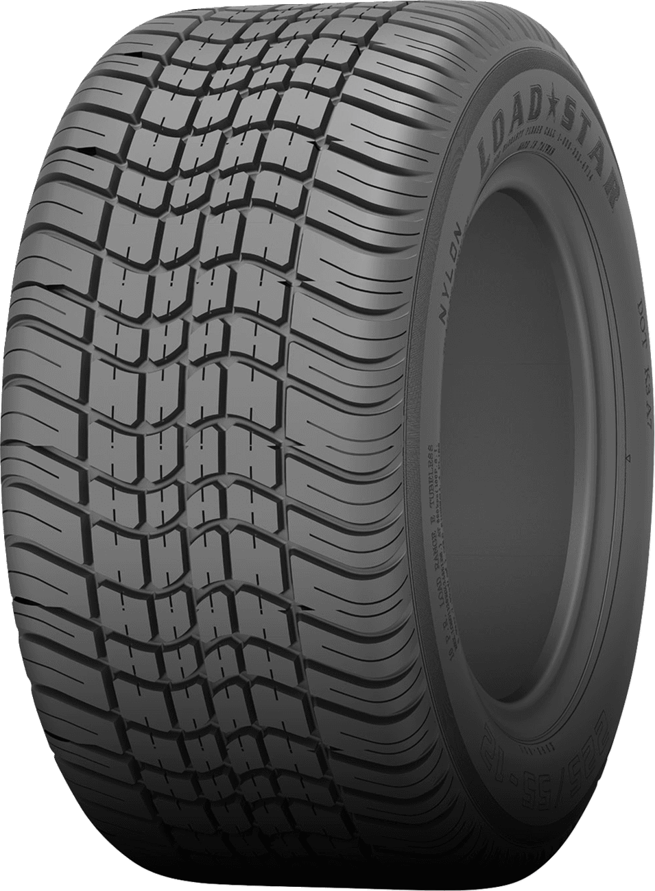 KENDA 20510B-1 Loadstar K399 Tire - Left/Right - 205/65-10 - 4 Ply - Load Range B