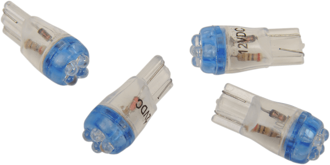 DRAG SPECIALTIES 2060-0008 Mini Wedge LED Bulbs - Blue