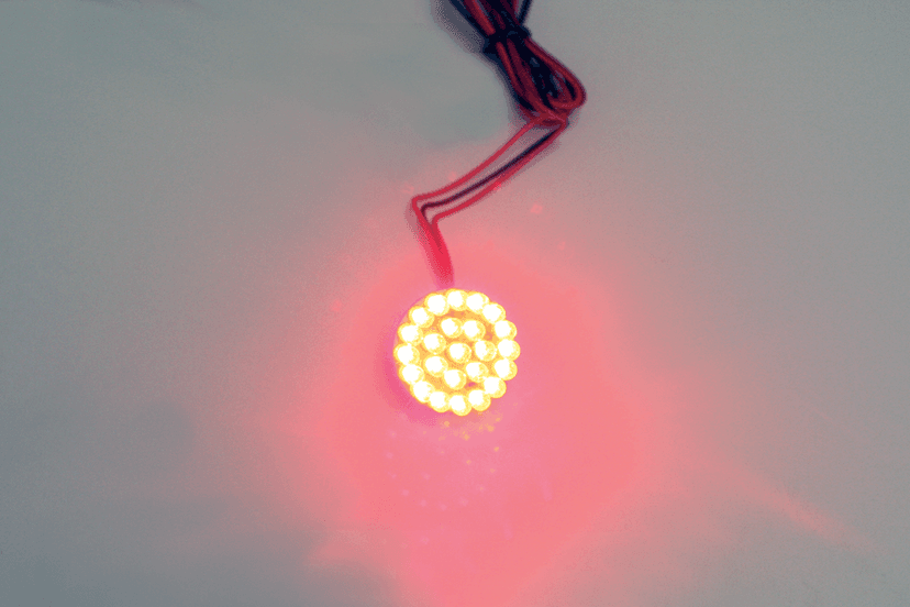 CUSTOM DYNAMICS 2060-0259 1.25" Universal LED Cluster - Red — image 2 of 2