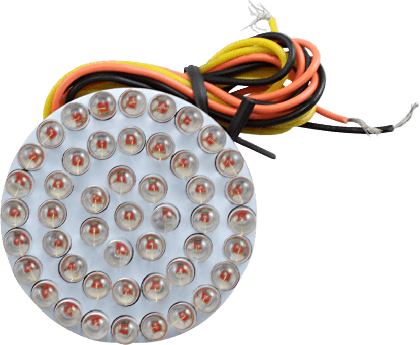 CUSTOM DYNAMICS 2060-0261 1.8" Universal LED Cluster - Amber — image 1 of 2