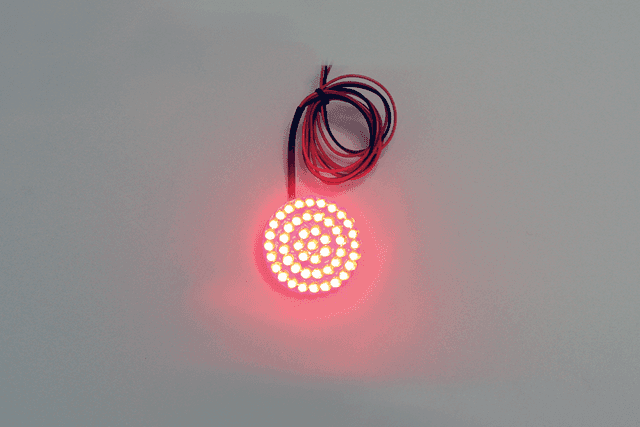 CUSTOM DYNAMICS 2060-0262 1.8" LED Universal Cluster - Red — image 2 of 2