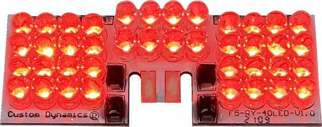 CUSTOM DYNAMICS 2060-0278 LED Fender Tip Boards - Red Dual-Intensity — image 1 of 2