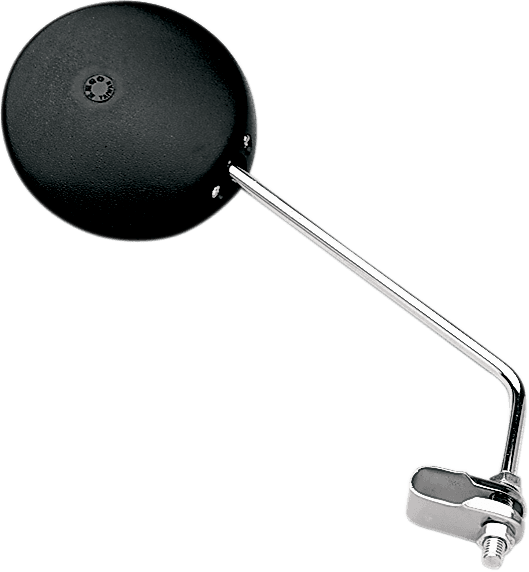 EMGO 2064500 Mirror - Side View - Round - Black w/Chrome Stem - Right/Left