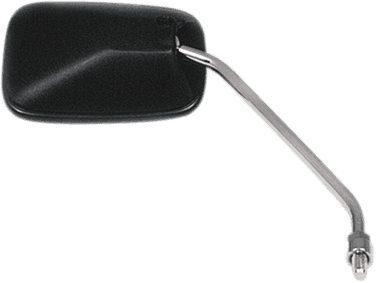 EMGO 2064531 Mirror - Side View - Rectangle - Black w/Chrome Stem - Left/Right