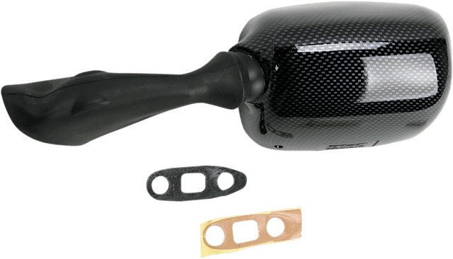 EMGO 20-78222 Mirror - Side View - Carbon Fiber - Rectangle - Left - Suzuki — image 2 of 2
