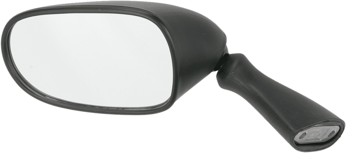 EMGO 20-78232 Mirror - Side View - Oval - Black - Left