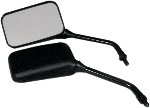 EMGO 2078257 Mirror - GP Deluxe - Side View - Long - Rectangle - Black